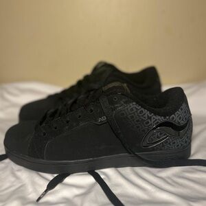 Adio black leather Men's skate shoes low top Sneakers 9.5